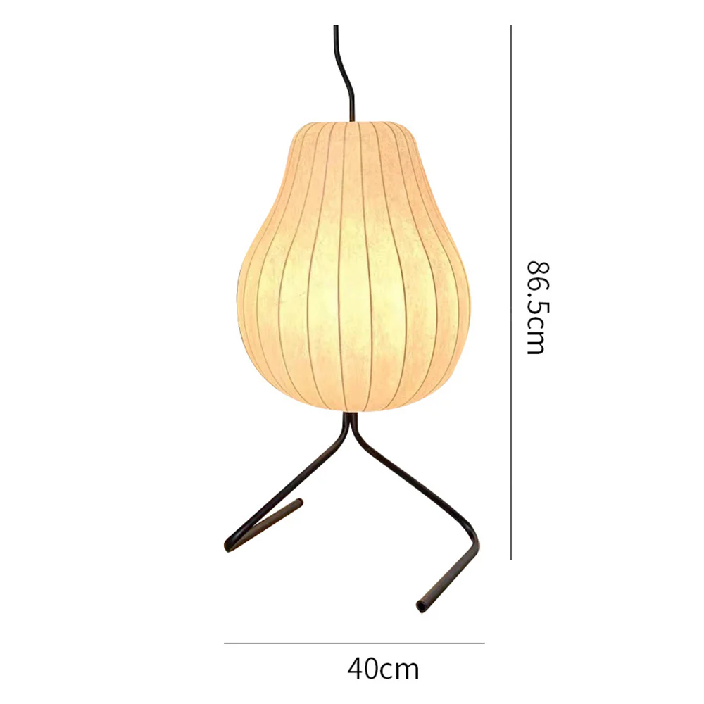 Pear Silk Floor Lamp For Living Room - Image 15