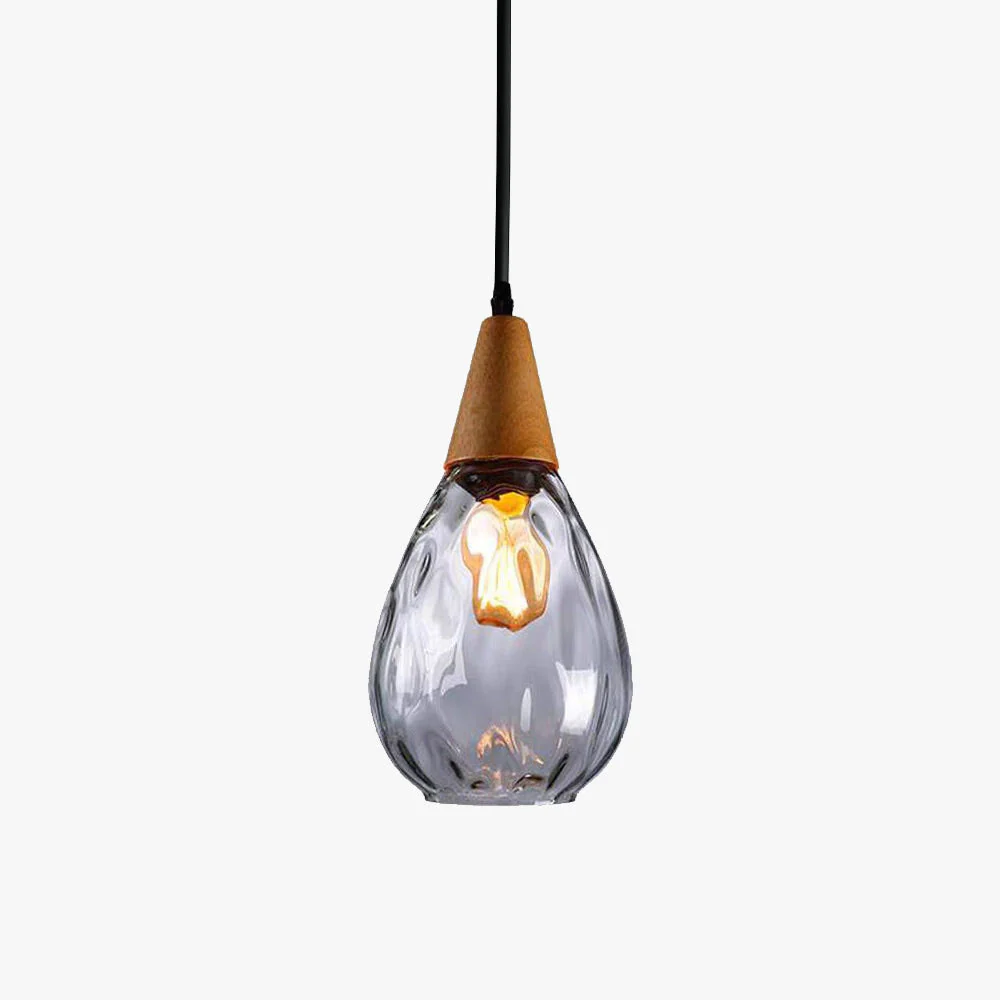 Retro Teardrop Glass Dining Room Pendant Light - Image 8