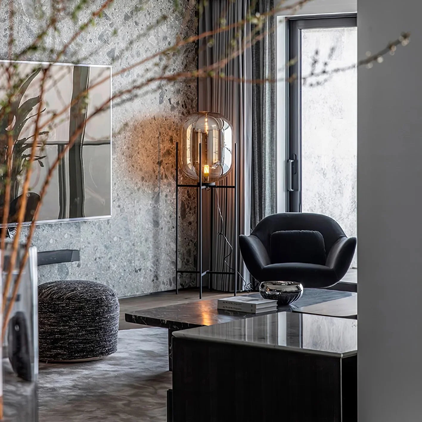 Postmodern Designer Glass Floor Lamp - Image 15