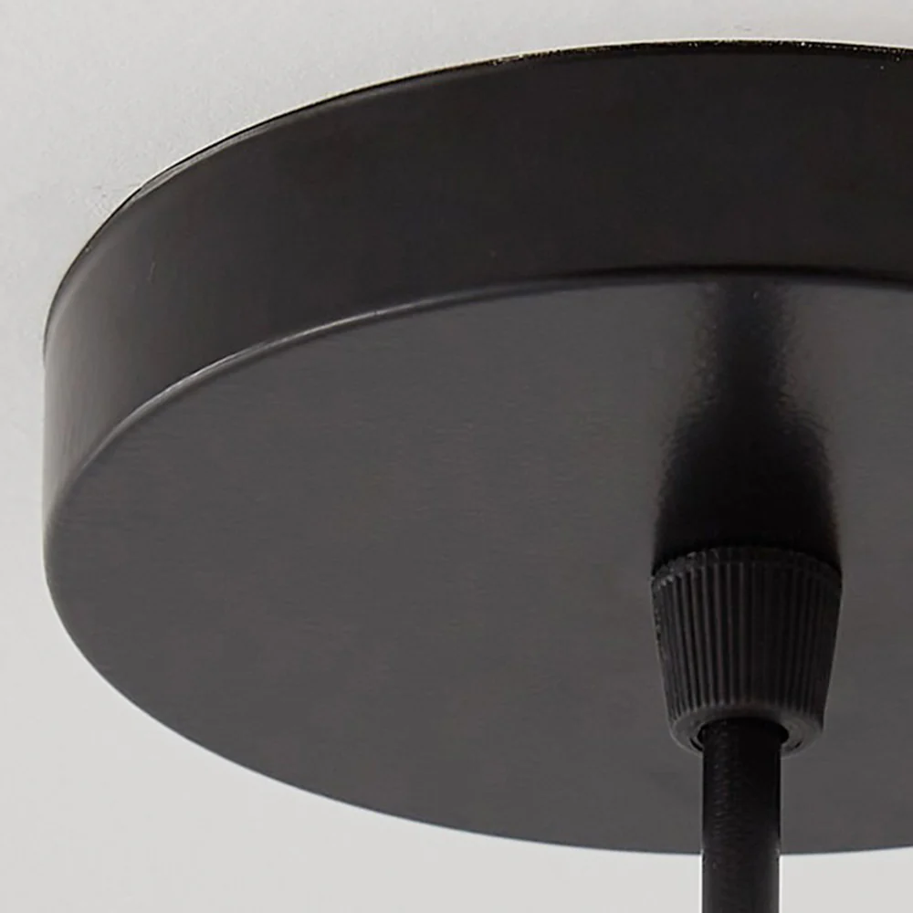Pumpkin White Fabric Drum Pendant Light - Image 10