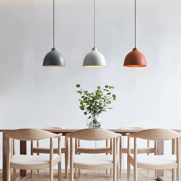 Resin Bowl Pendant Lamp Rustic Pendant Lighting - Image 2