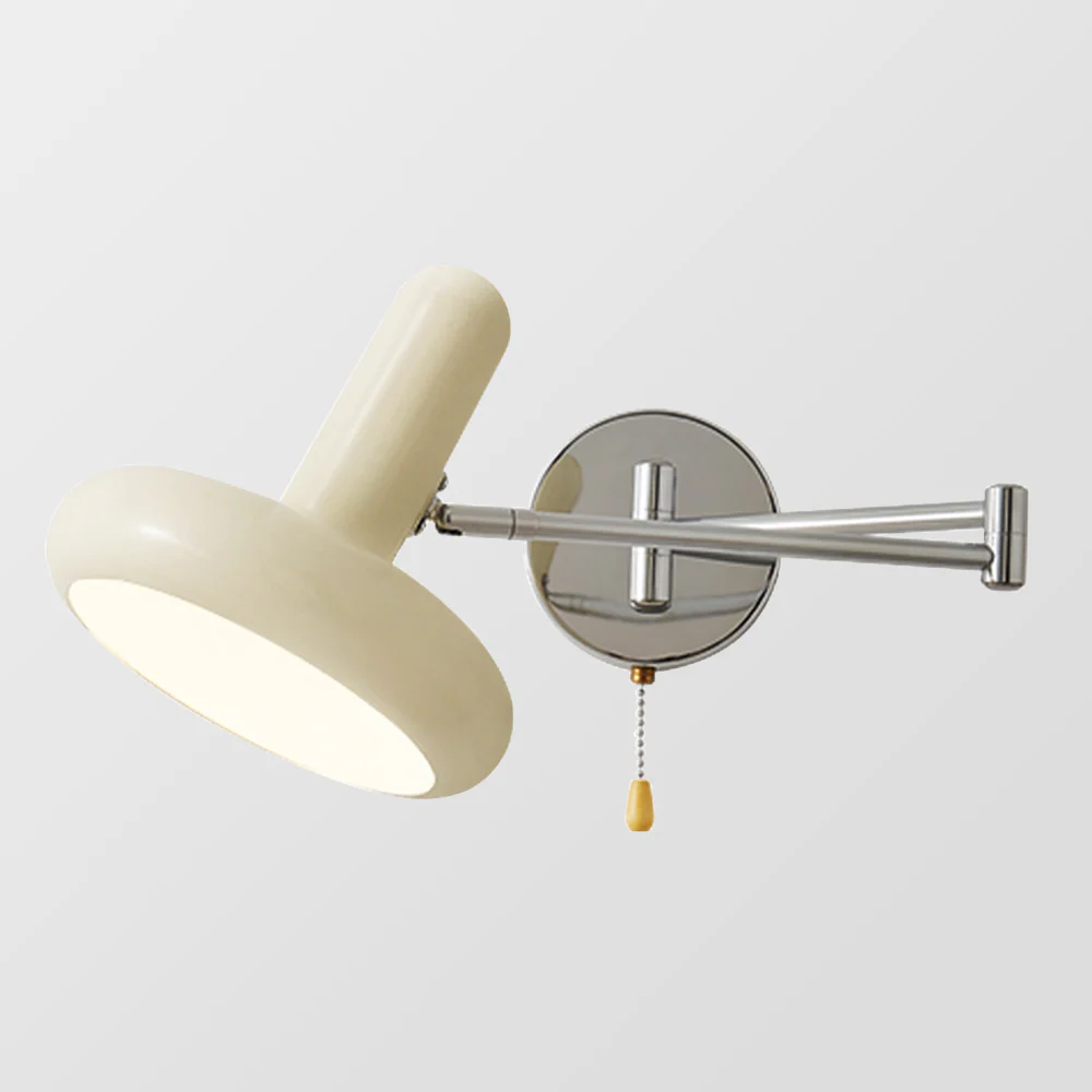 Retro Capsule White Swing Arm Wall Lamp - Image 15