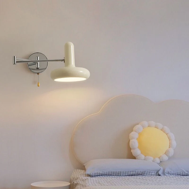Retro Capsule White Swing Arm Wall Lamp - Image 8