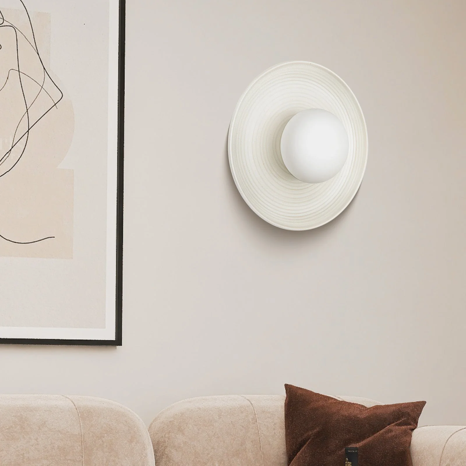 Retro Flower Petal Ceramic Wall Light - Image 8