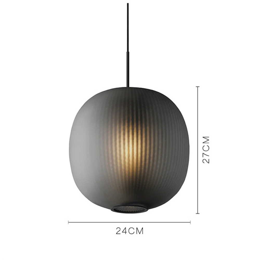 Retro Frosted Glass Lantern Pendant Light - Image 10