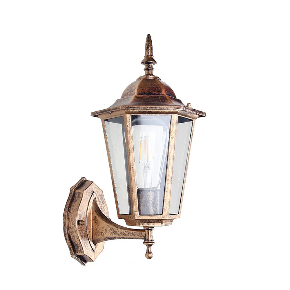 Retro Glass Outdoor Garden Wall Light - Image 9