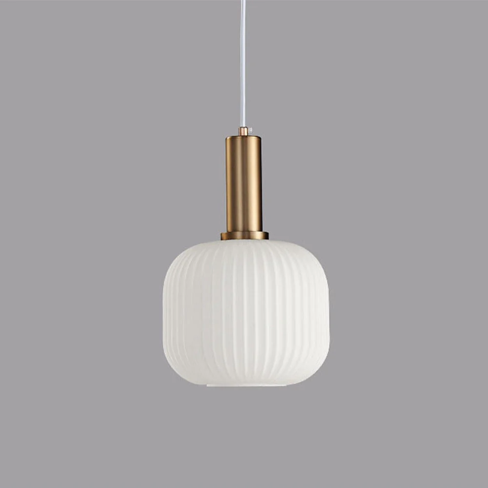 Vintage Stained Glass Lantern Shape Pendant Light - Image 13
