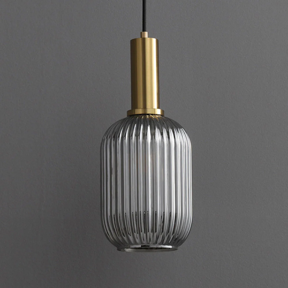Vintage Stained Glass Lantern Shape Pendant Light - Image 4