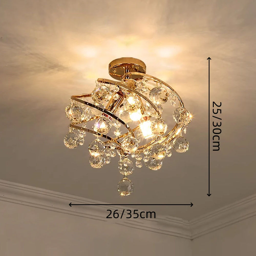 Retro Luxury Glass Spiral Ceiling Light - Image 12