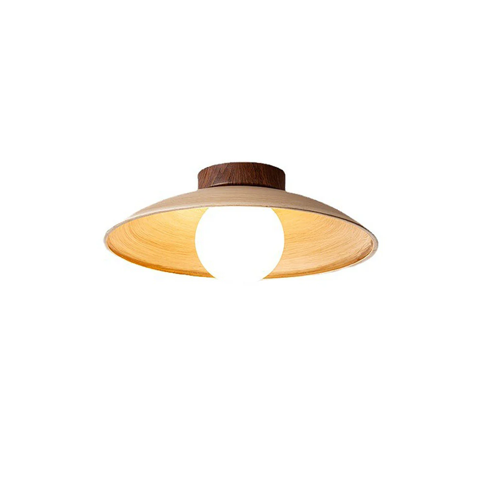 Retro Mini Wood Finish Hallway Ceiling Light - Image 5