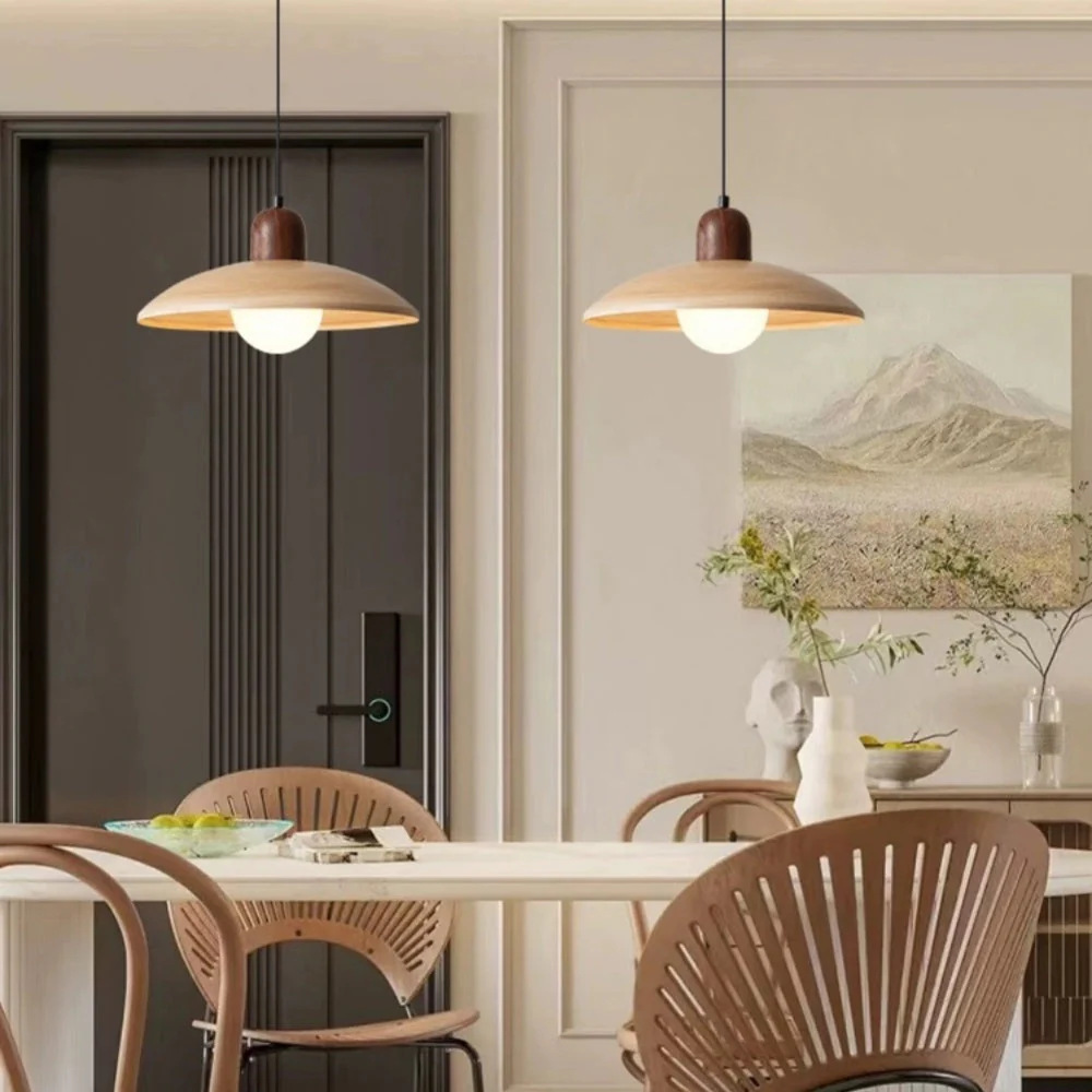 Retro Mini Wood Finish Hallway Ceiling Light - Image 7