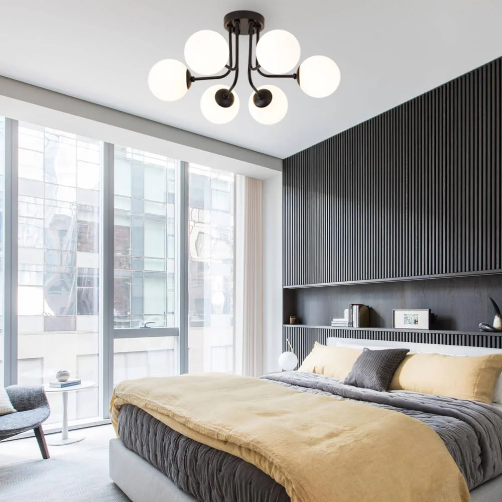 Retro Multi Heads Glass Balls Ceiling Light - Image 12