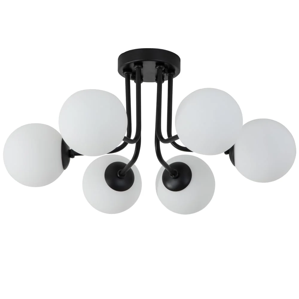 Retro Multi Heads Glass Balls Ceiling Light - Image 13