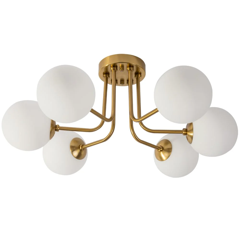 Retro Multi Heads Glass Balls Ceiling Light - Image 26