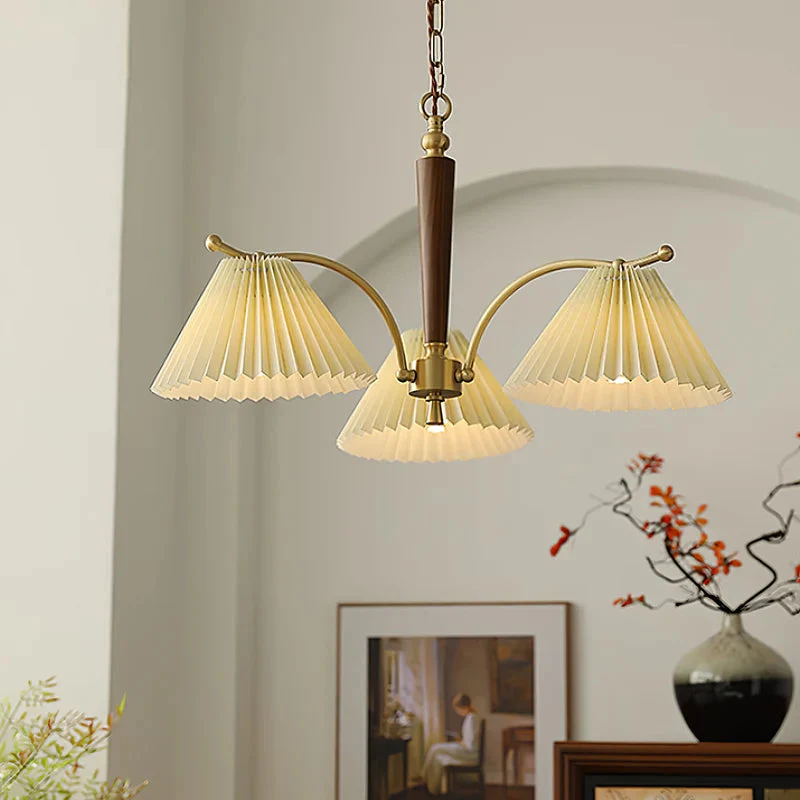 Decoration Pleated Lampshade Dining Room Chandelier Light - Image 2