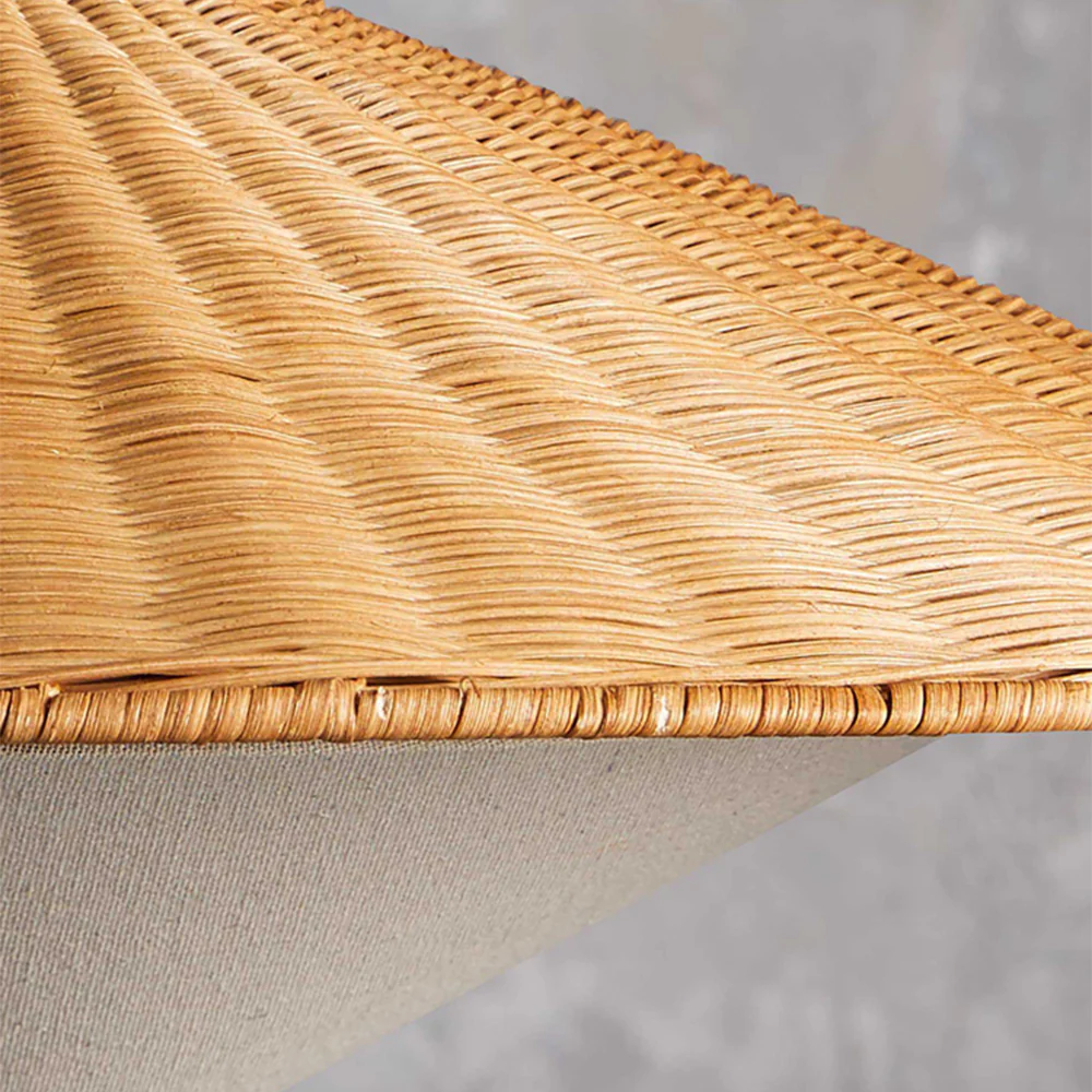 Retro Rattan Handwoven Zen Pendant Light - Image 10