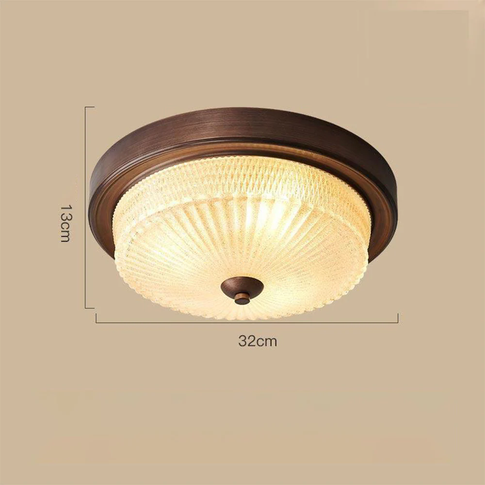 Retro Round Bedroom Ceiling Lamp - Image 6