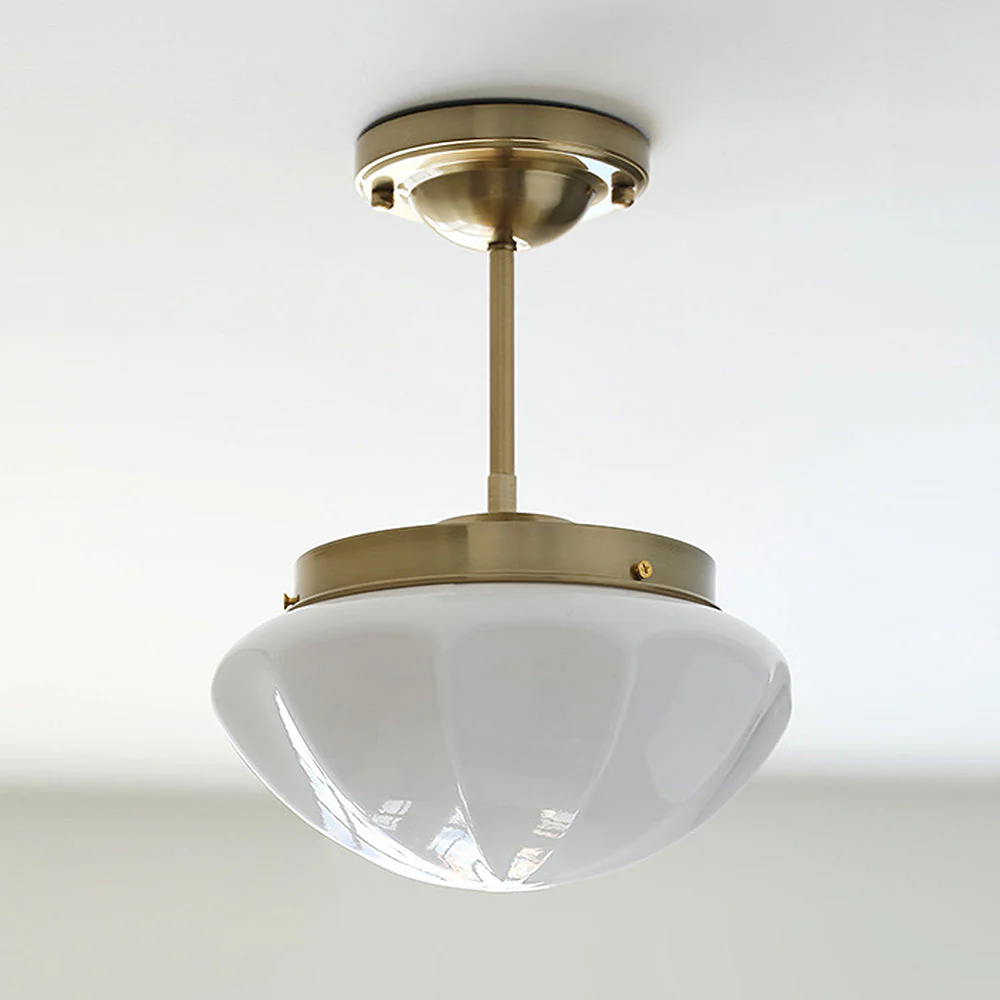 Retro Simple Milky White Hallway Ceiling Light - Image 14