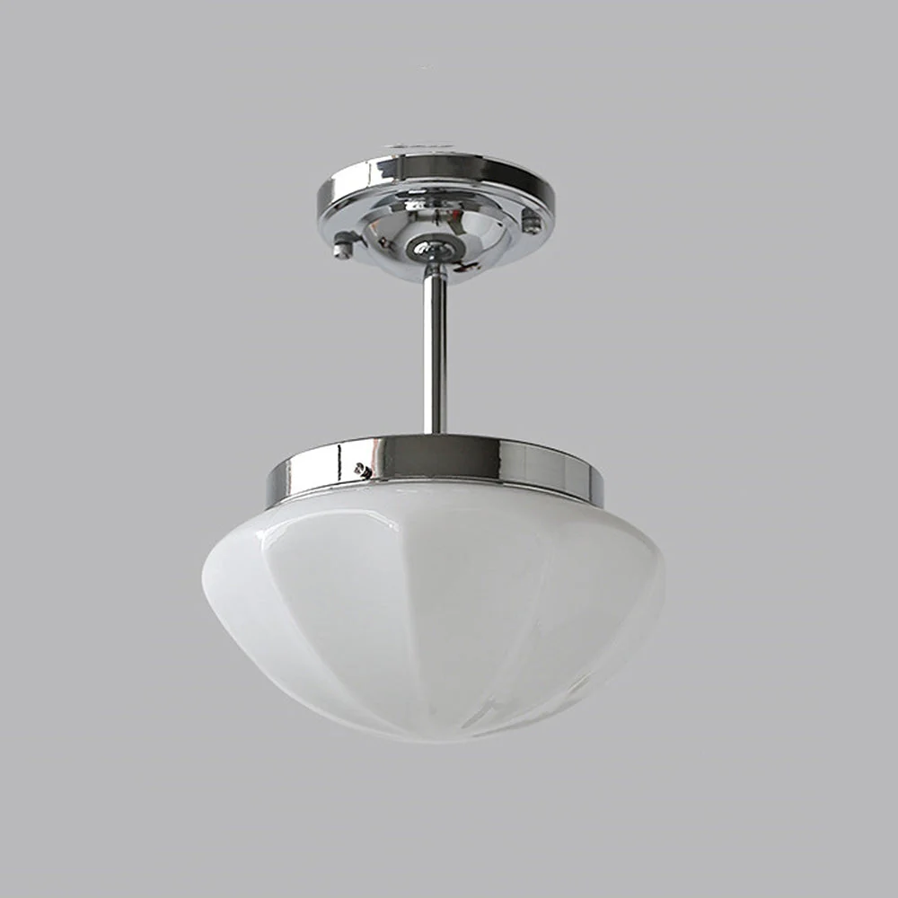 Retro Simple Milky White Hallway Ceiling Light - Image 16