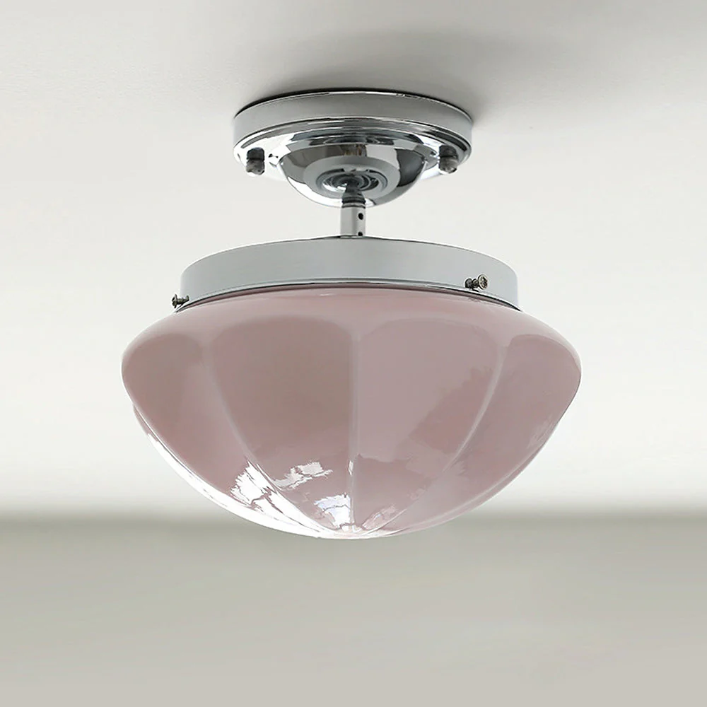 Retro Simple Milky White Hallway Ceiling Light - Image 24