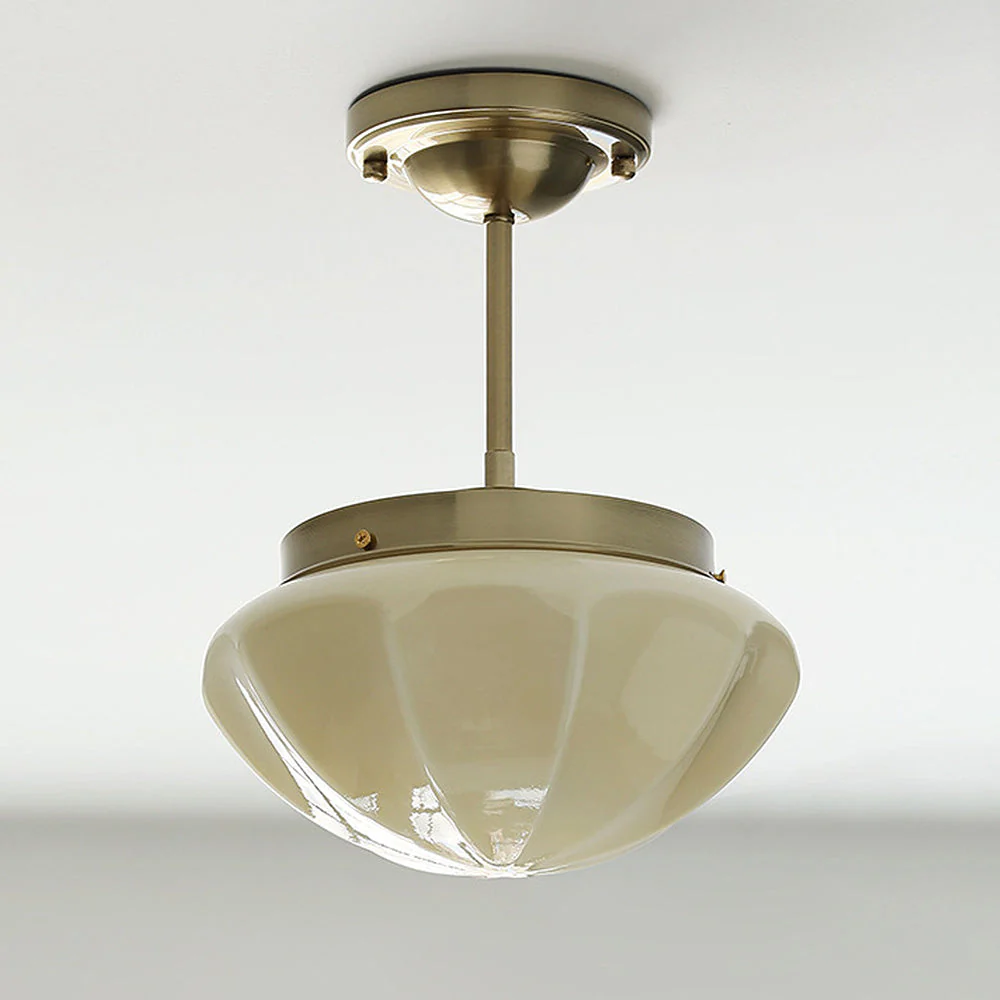 Retro Simple Milky White Hallway Ceiling Light - Image 3