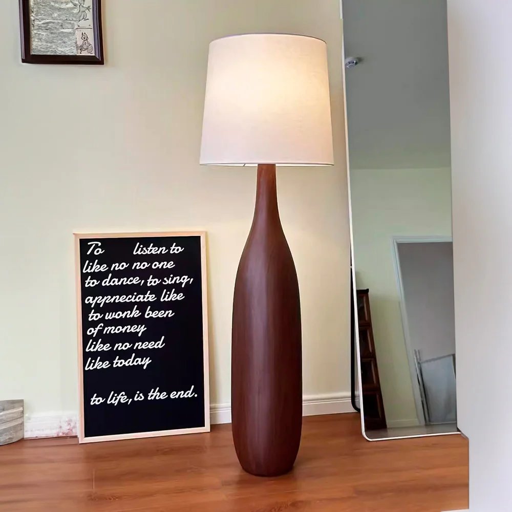 Retro Solid Wood Floor Lamp - Image 3