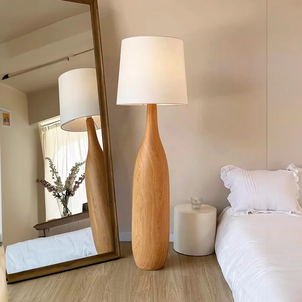 Retro Solid Wood Floor Lamp - Image 5