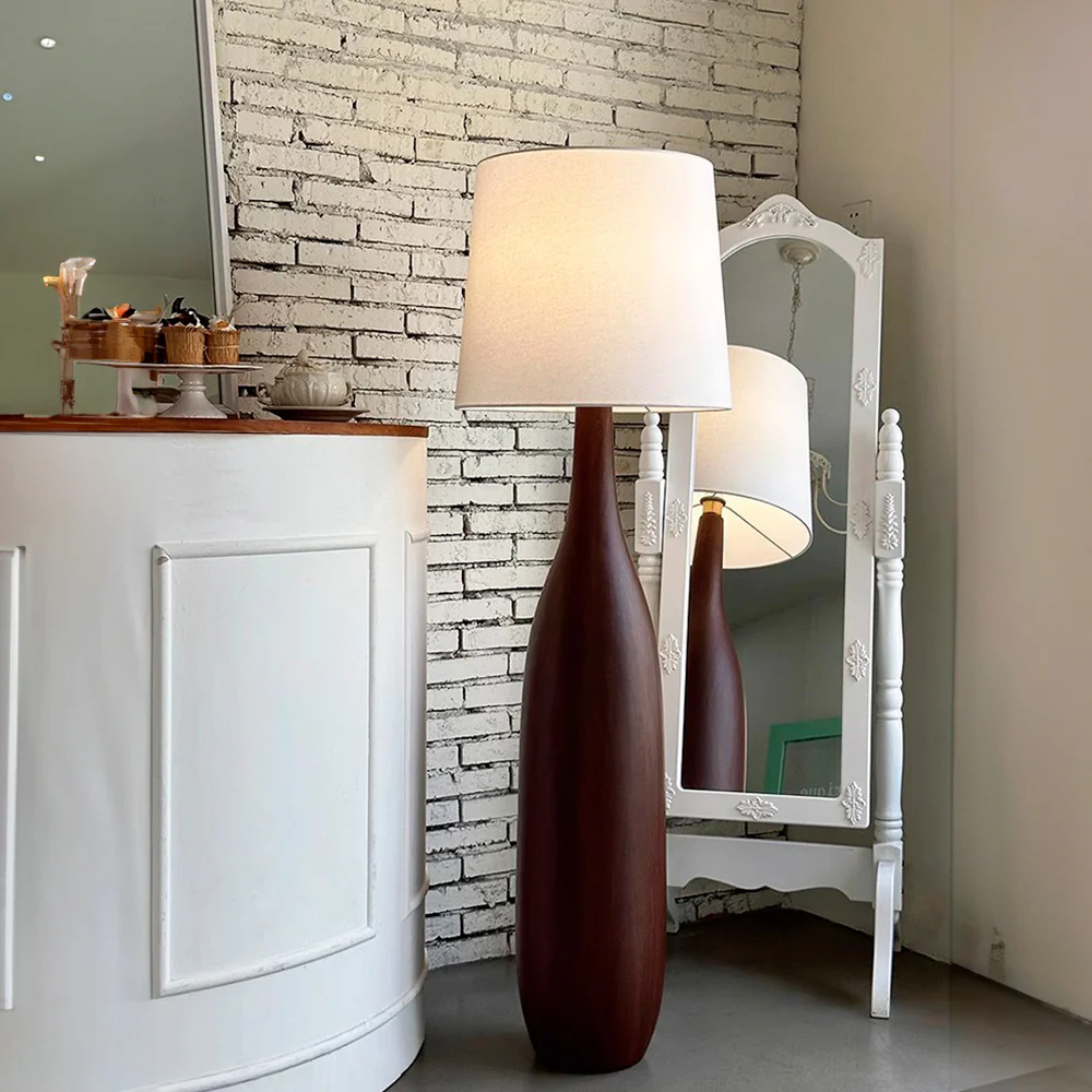 Retro Solid Wood Floor Lamp - Image 8
