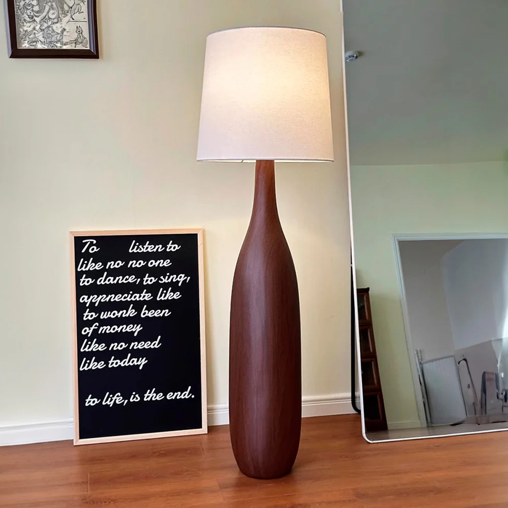Retro Solid Wood Floor Lamp - Image 9