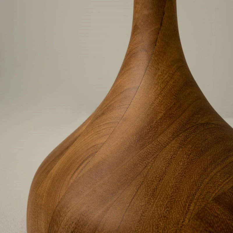 Retro Walnut Fabric Table Lamp - Image 6