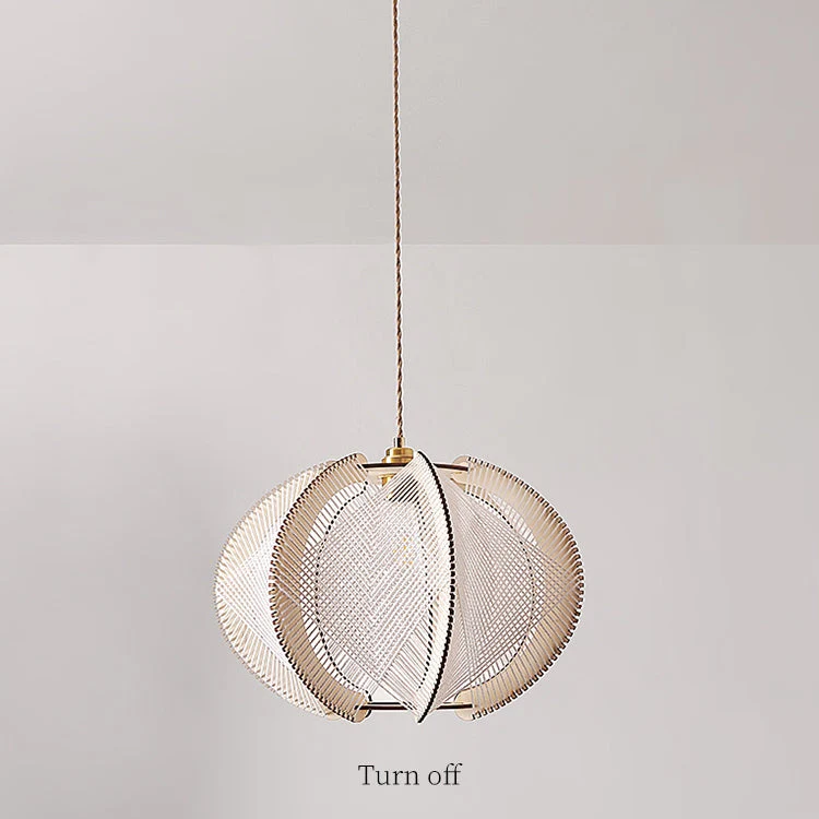 Retro Wooden Pendant Light Irregular Living Room Lamp - Image 7