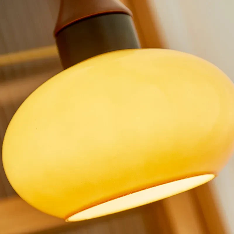 Wooden Yellow Dome Pendant Light for Kitchen Islands - Image 15