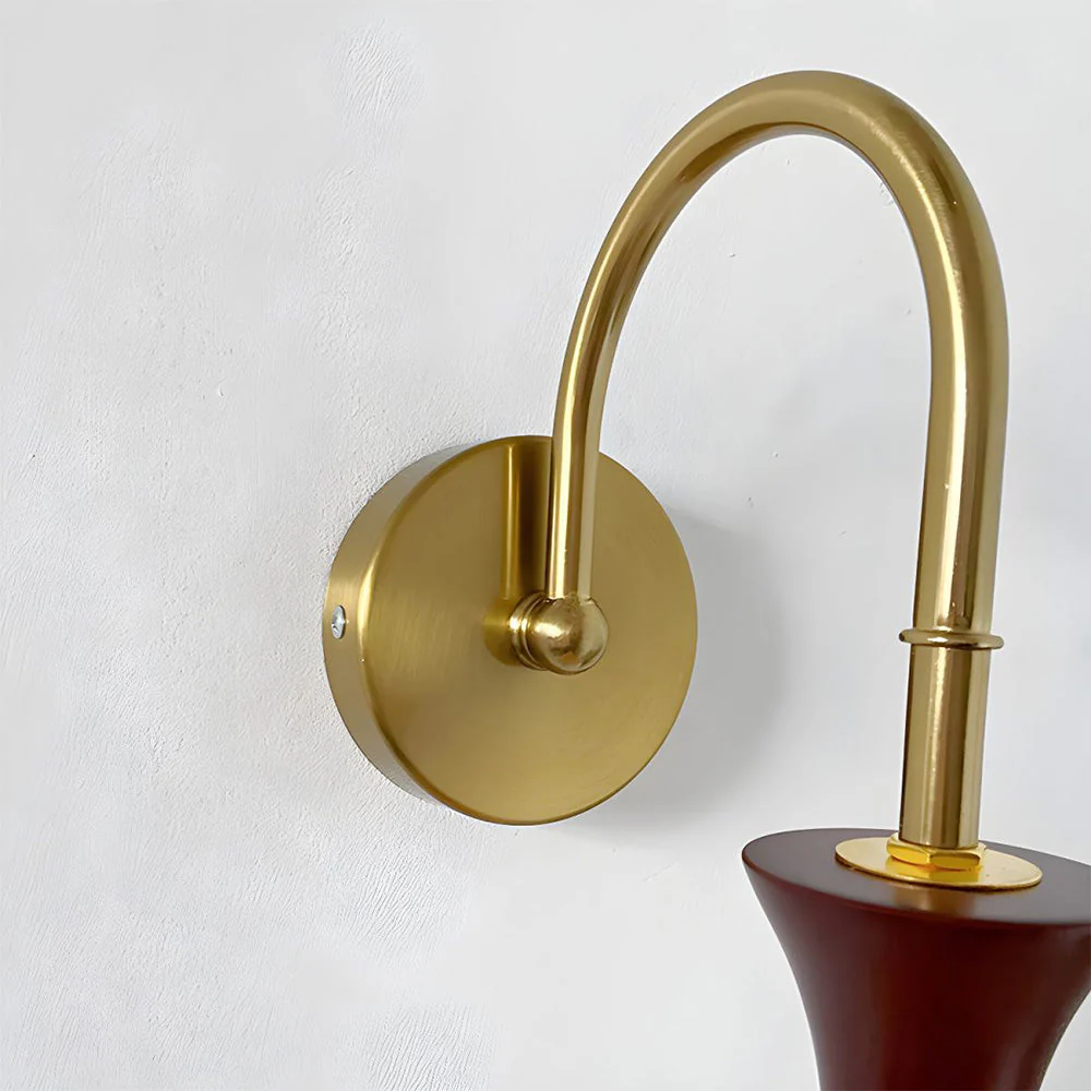 Retro Yellow Bowl Glass Simplicity Wall Light - Image 8