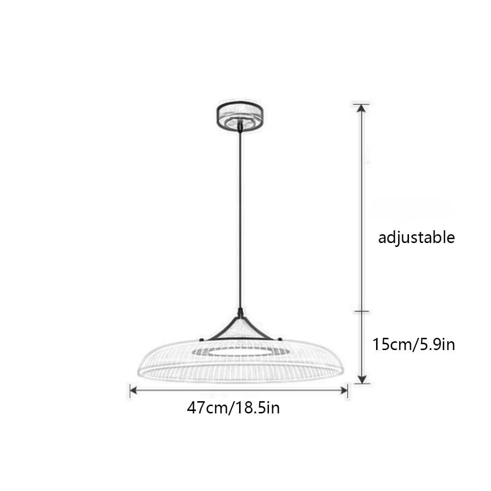 Modern LED Gold & Black Bowl Pendant Light - Image 11