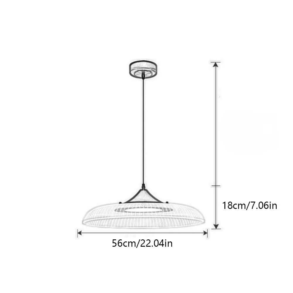 Modern LED Gold & Black Bowl Pendant Light - Image 12