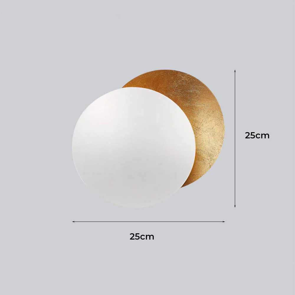 Modern Round Circle Creative Rotating Wall Light - Image 10