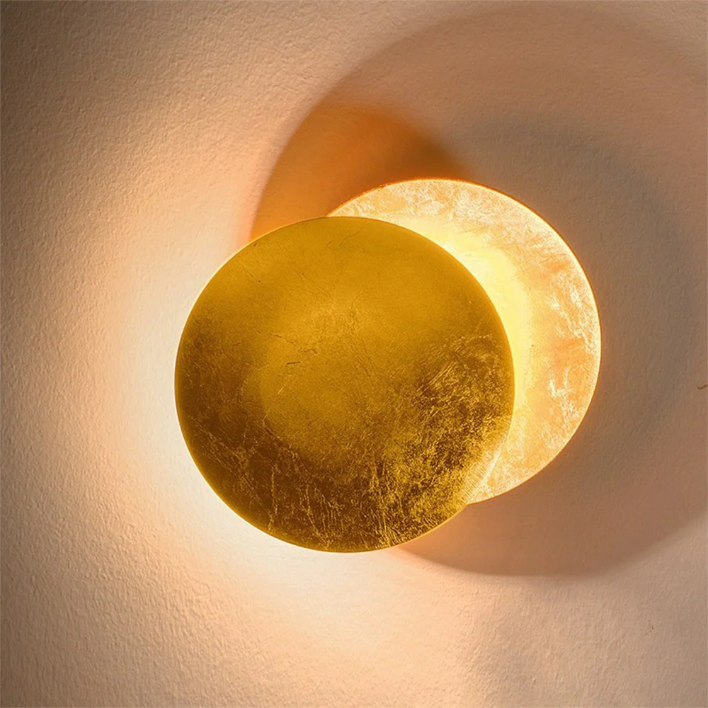 Modern Round Circle Creative Rotating Wall Light - Image 3