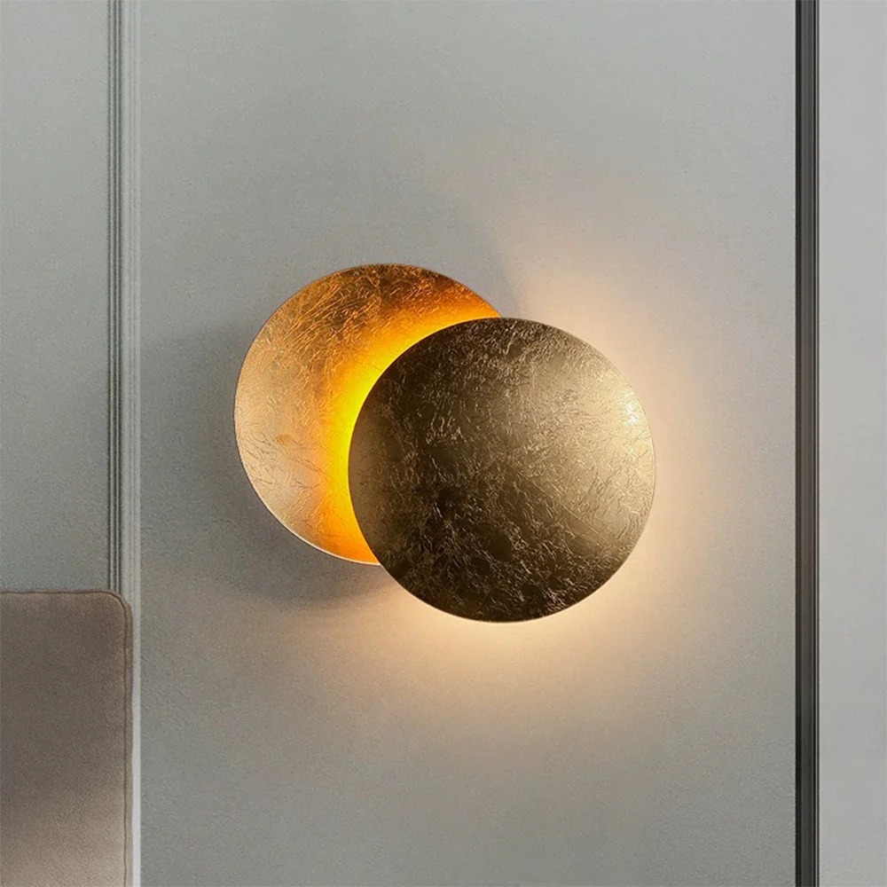Modern Round Circle Creative Rotating Wall Light - Image 4