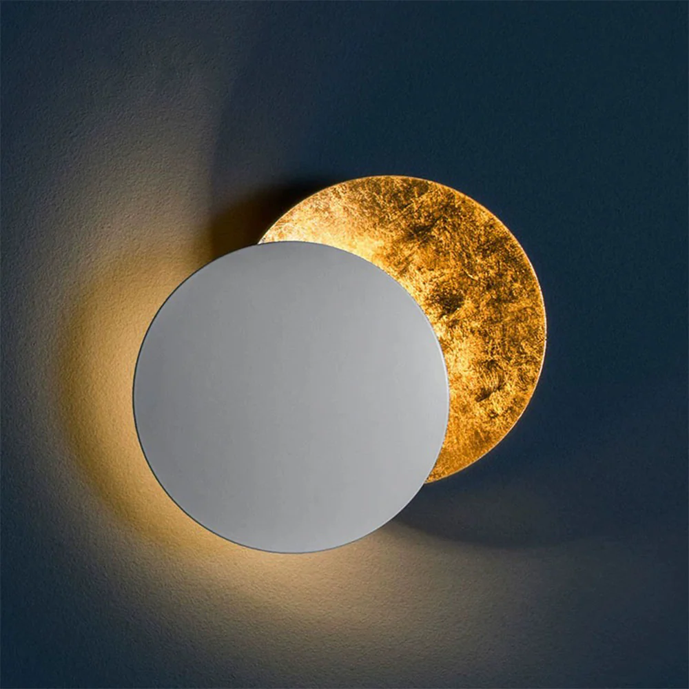 Modern Round Circle Creative Rotating Wall Light - Image 6