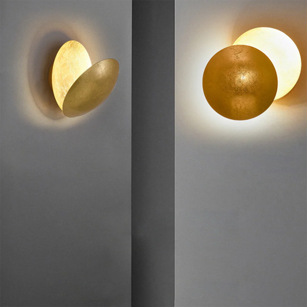 Modern Round Circle Creative Rotating Wall Light - Image 7
