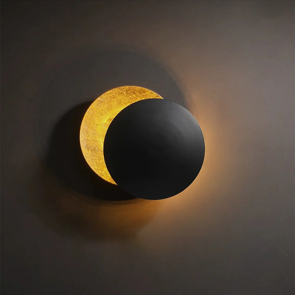 Modern Round Circle Creative Rotating Wall Light - Image 8