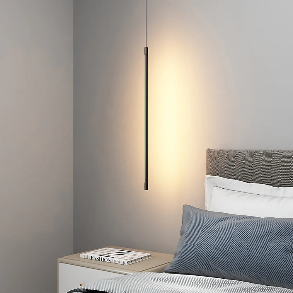 Scandinavian Aluminum Bedside LED Pendant Light - Image 6