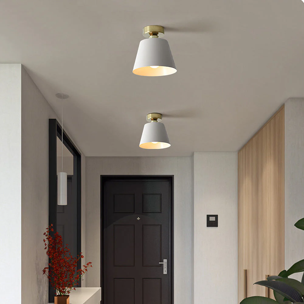 Scandinavian Conical Iron Shade Ceiling Light - Image 10