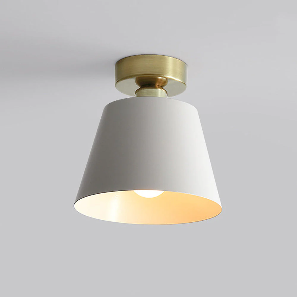 Scandinavian Conical Iron Shade Ceiling Light - Image 11