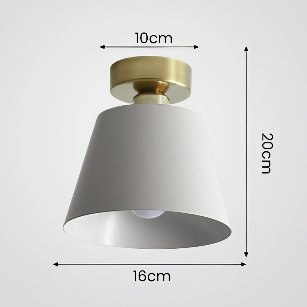 Scandinavian Conical Iron Shade Ceiling Light - Image 12