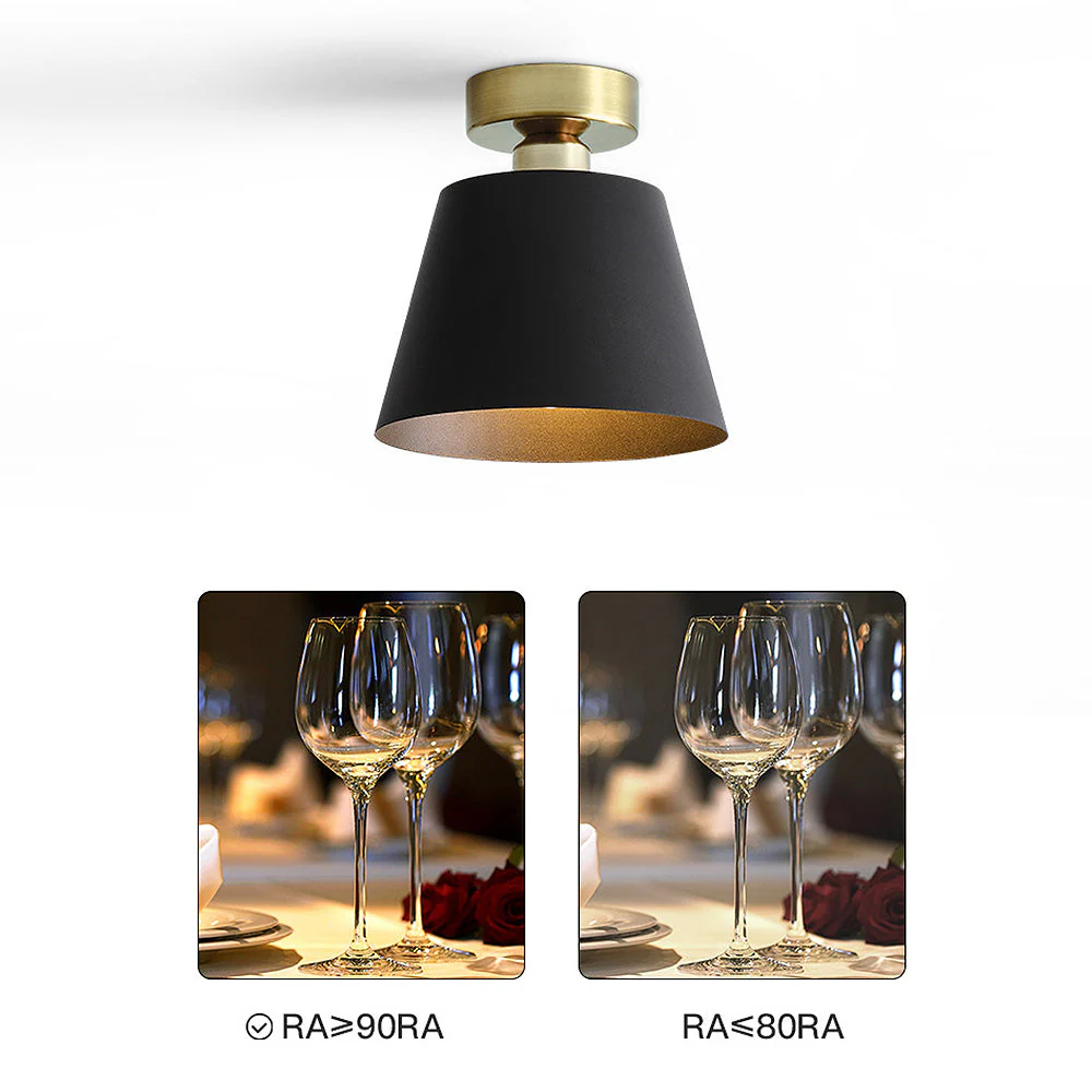 Scandinavian Conical Iron Shade Ceiling Light - Image 5