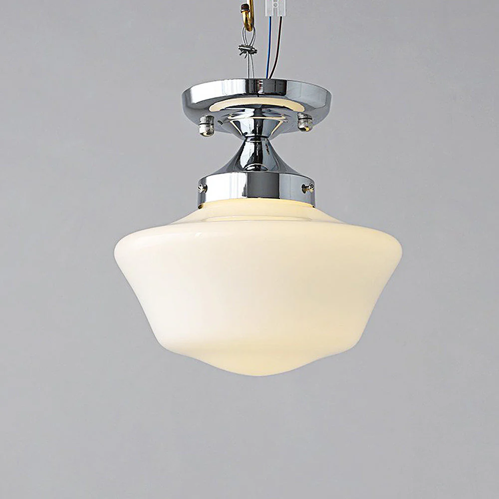 Scandinavian Cream Glass Shades Ceiling Light - Image 6