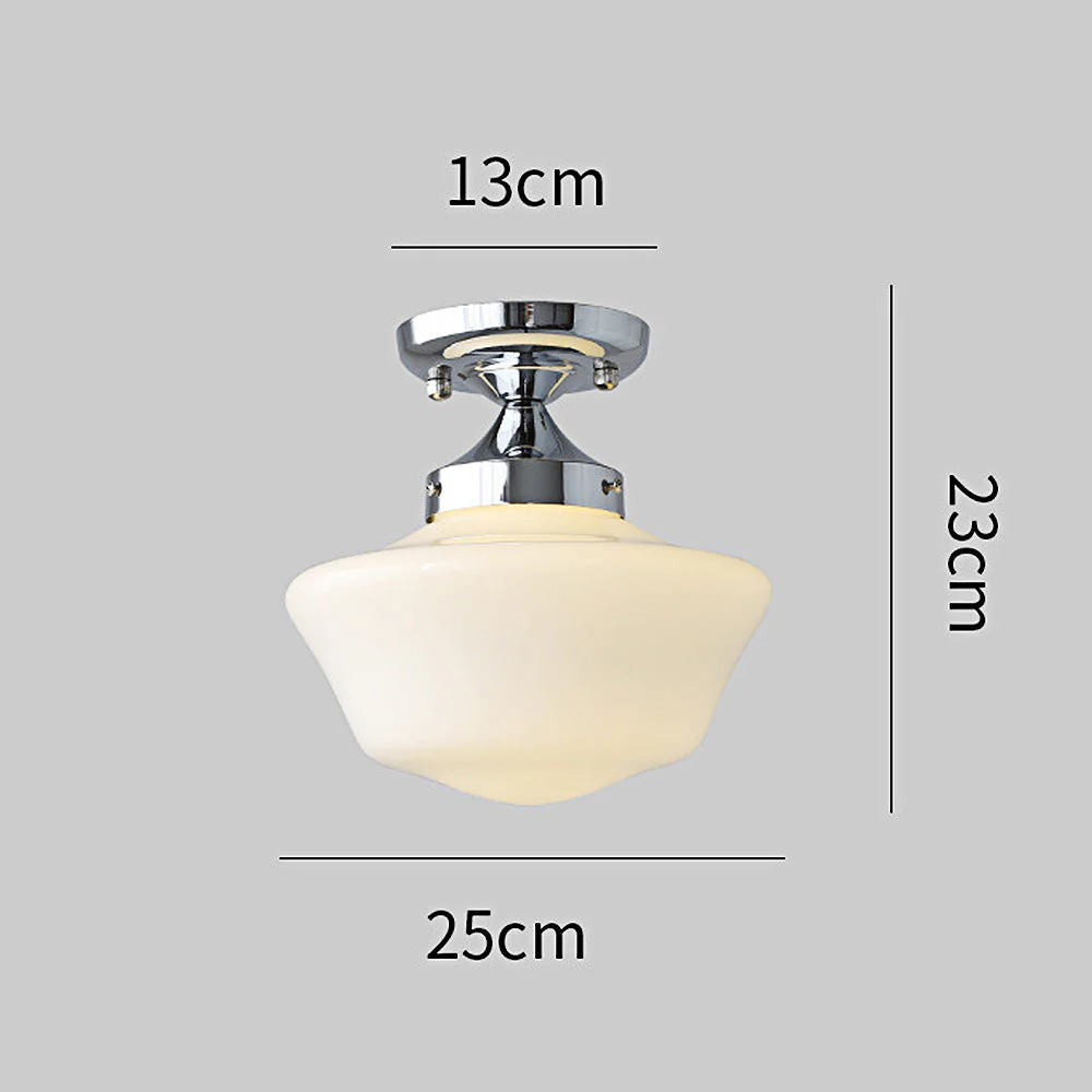 Scandinavian Cream Glass Shades Ceiling Light - Image 8