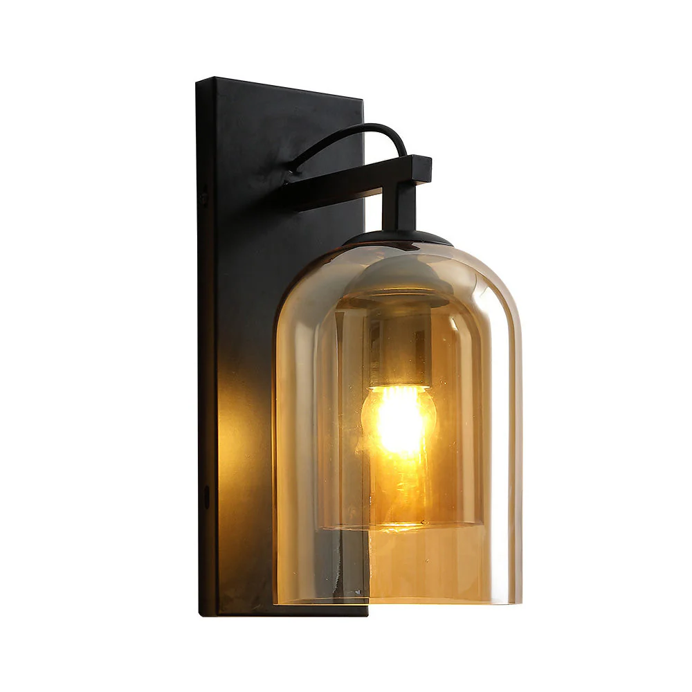 Scandinavian Cylinder Clear Double Glass Layer Wall Light - Image 3