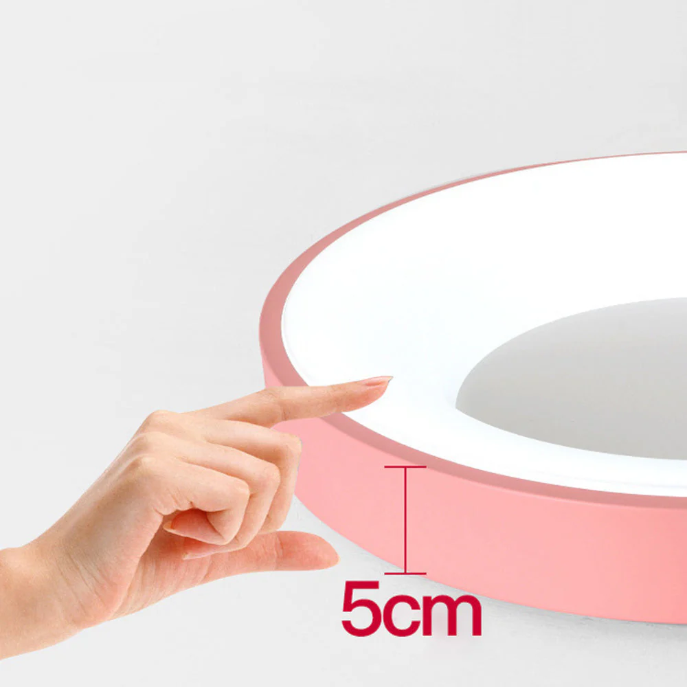 Scandinavian Macaron Color LED Ceiling Light - Image 15